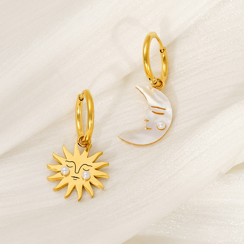 Moon and Sun Earrings (pre-order)