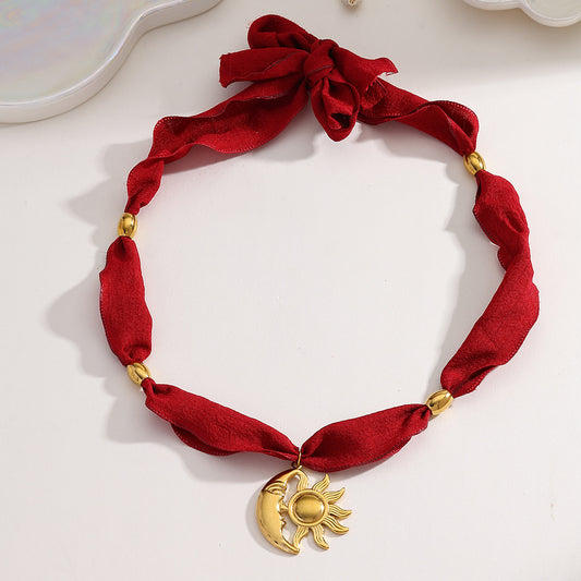 Moon and Sun Necklace