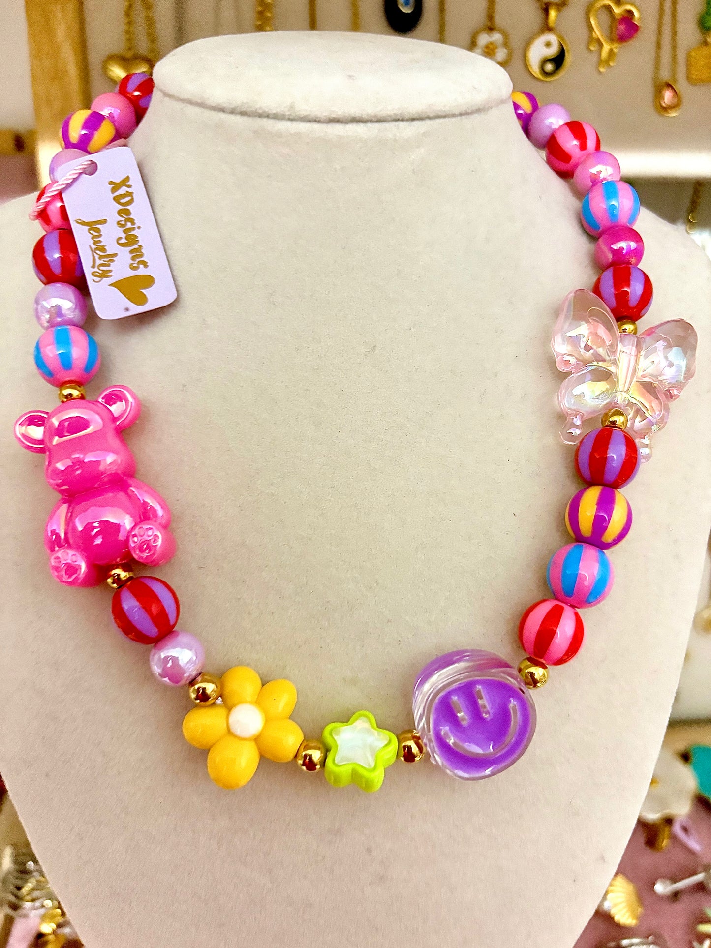 Teddy colorful Necklace - PREORDER - ENVIOS A PARTIR DE MAYO 11