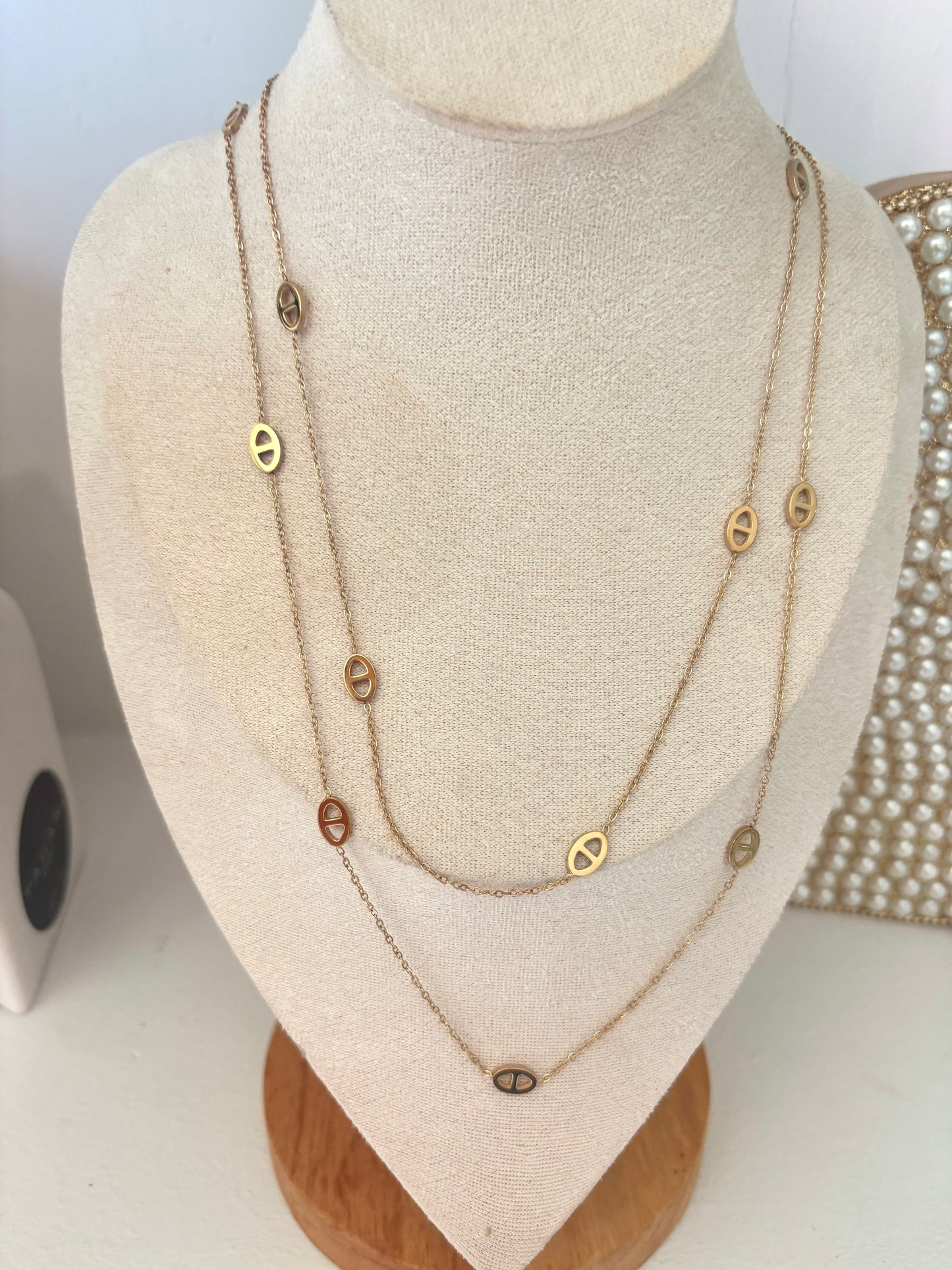 Double Oval Necklace