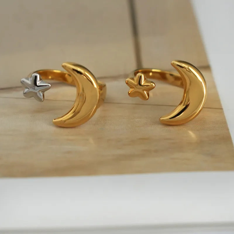 Moon and little star - Ring